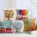 Caliente venta de flores/árboles de colores/impresión de la flor sofá almohada cojín para el sofá/home (no incluye relleno) ali-37946556